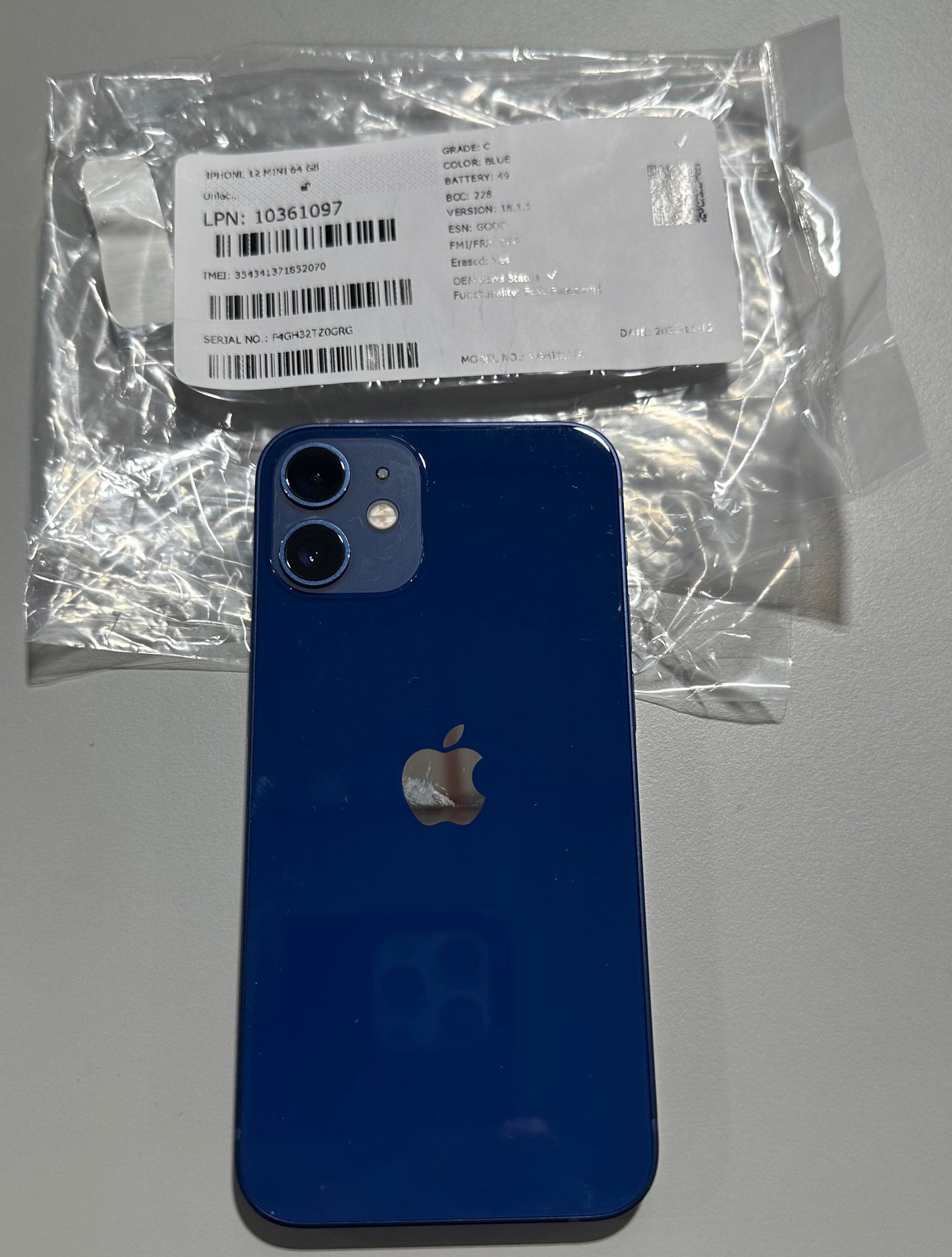 Apple iPhone 12 Mini Blue - Grade C